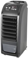 Bestron Mobiler Luftkühler mit Fernbedienung, Dauernutzung von max. 20h, 70 W, Schwarz