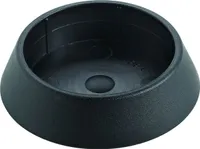 Hettich Fußkappe Ø60 mm schwarz Kunststoff, 1 Stück
