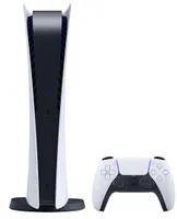 Sony PlayStation 5 Digital Edition 825 GB Wi-Fi Black, White  SONY Produktfarbe: Schwarz, Weiß, Eingebauter Ethernet-Anschluss: Ja, Anzahl USB 3.2 Gen 1 (3.1 Gen 1) Typ-A Ports: 1, WLAN: Ja, Interne Speicherkapazität: 825 GB, Speichermedien: SSD, Bluetooth: Ja, Plattform: PlayStation 5, Anzahl HDMI-Anschlüsse: 1, Integriertes optisches Laufwerk: Nein, Anzahl enthaltener Controller: 1, Videospiel enthalten: Nein