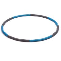 DEFT SPORT Hula Hoop obruč pro začátečníky a pokročilé v cvičení fitness, vytrvalostním cvičení a hubnutí s masáží, 8 částí Φ96 cm. Modré.