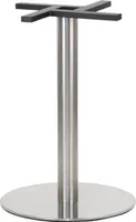Tischgestell aus Edelstahl, Tischbeine SH-3001-6/S, für Büro, Hotel, Restaurant, Durchmesser 50 cm, Höhe 72 cm, gebürsteter Edelstahl