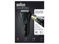 Braun Series 3 3020 - Škrabka na fólie - černá - LED - AC/Baterie - nikl-metal hydrid (NiMH) - vestavěná