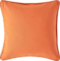 HOMESCAPES Kissenbezug aus Baumwolle in Terracotta, 45 x 45 cm