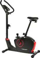 Christopeit Ergometer ET 3.0 Schwarz – 32-stufige Magnetbremsung, LED Smart Control, Zwift & Kinomap Kompatibel, Gepolsterter Verstellbarer Sattel, Slimline Design, Integrierte Pulsmessung