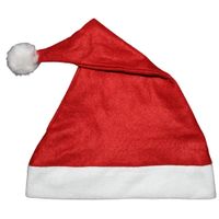 3x Nikolausmütze Weihnachtsmütze Weihnachtsmannmütze Nikolaus Kostüm mit Bommel 