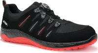 ELTEN Sicherheitshalbschuh MADDOX BOA® black-red Low ESD S3, Gr. 42