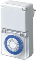 Brennenstuhl MMZ 44 - Týdenní časovač - Modrý - Bílý - Analogový - Otočný ovladač - 15 min - IP44