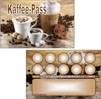 400 Bonuskarten Treuekarten Rabattkarten Kaffeepass Café Backshop Bäckerei Kaffee 400BKK4