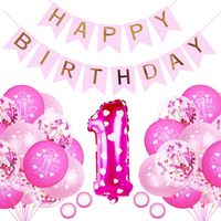 1 Jahr Geburtstag Junge Mädchen Kindergeburtstag Deko Balloons Party Deko 