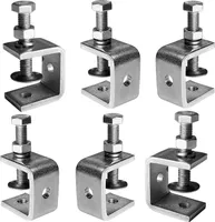 6er-Pack C-Klammern, Hochleistungs-Trägerklammern für Klemmen, Vorrichtungen und Spanner, Holzbearbeitungswerkzeuge, Heimwerker- und Autoreparaturen