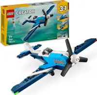 LEGO Creator 3in1 Flieger: Rennflugzeug Spielzeug - Umbaubar in Jet oder Hubschrauber Modell - Fahrzeug Bauset für Jungen und Mädchen ab 7 Jahren - Geschenkidee zum Geburtstag 31160