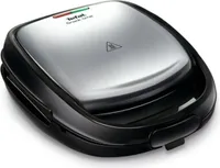 Tefal Snack TIME SW341D12 Sandwich-Waffel-Grill, Materialmixgehäuse, 700 Watt, SpÃ1/4lmaschinengeeignet