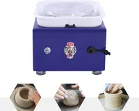 Elektrický keramický kolový stroj Mini Pottery Wheel Keramický kolový stroj Otáčecí kolo 2000RPM pro keramické práce (modrá)