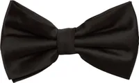 Fabio Farini - 1 Stück Schwarze Herren Fliegen - Männer Querbinder Vorgebunden Bowtie Schwarz - Black