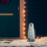 Prolenta Premium  LED-Weihnachtsfigur Pinguin Acryl Indoor und Outdoor 30 cm