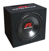 RENEGADE 25cm Bassreflex-Subwoofer 250/500 Watt Auto Bassbox Basskiste RXV1000