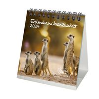 Erdmännchenzauber Kalender für 2024 Format 10cm x 10cm Erdmännchen - Seelenzauber