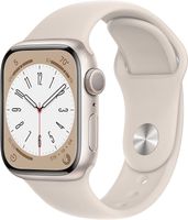 Apple Watch Series 8 Sportarmband 41 mm Aluminium GPS - Smartwatch - polarstern/polarstern
