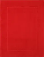 Betz Badvorleger 50x70 cm PREMIUM Badematte Badteppich Duschvorleger 100% Baumwolle 650g/m²  Farbe: rot