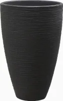 Blumentopf Pflanzentopf Pflanzengefäß Rund Anthrazit Garten Balkon 28 x 43 cm