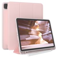 EAZY CASE Smartcase mit Touchpen Halterung kompatibel mit Apple iPad Pro 11" (2018/2020/2021) Tablet Hülle mit Standfunktion, Schutzhülle, Klapphülle, Alt Rosa