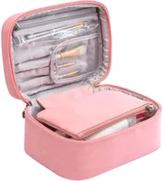 Kosmetiktasche Große Kulturbeutel wasserdichte Kulturbeutel für Reise Damen Make-up Taschen für Damen（Rosa）