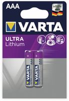 VARTA Lithium Batterie Ultra Lithium Micro (AAA) 2er Pack