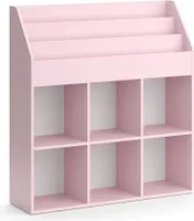 Vicco detská polica Luigi, 107,2 x 114,2 cm bez výklopných boxov, ružová