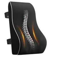 Rückenkissen Auto, Lendenkissen aus Memory Foam, Lordosenstütze Auto, Lendenkissen für Bürostuhl, Ergonomisches Lendenwirbelstützkissen für Autositze