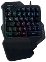 LogiLink Beleuchtete Einhand-Gaming Tastatur kabelgebunden schwarz