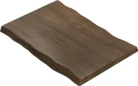 PERU | Gastro Tischplatte Baumkante | B:T 120 x 70 cm | Walnuß | Rechteckig | Gastro Massivholzplatte