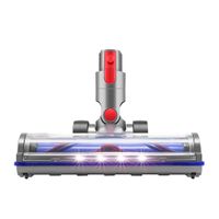 Bürste Kompatibel für Dyson V7, V8, V10, V11, V15 Staubsauger Elektrobürste mit Direktantrieb mit 4 Frontlichten für Hartboden und KurzflorigeTepp