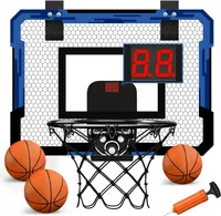 Basketballkorb für Kinder und Erwachsene, mit 3 Bällen/Inflator, Basketballkorb Sport Spiele Geschenke für Teens Jungen Mädchen