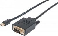Manhattan Mini-DisplayPort 1,2a -> VGA-Kabel 1,8m schwarz