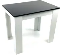 Möbel SD Esstisch Tisch Esszimmertisch Küchentisch Schwarz-Weiß 86x60cm NEU