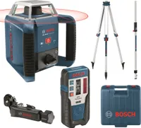 Bosch Rotationslaser GRL 400 H, mit LR 1, Baustativ BT 170 HD und Messstab GR 240