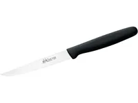 DUE CIGNI Steakmesser, rostfreier Stahl, Teilwellenschliff,, Kunststoffgriff