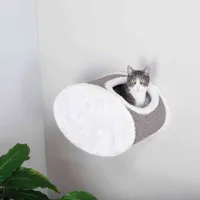 Trixie Kuschelhöhle zur Wandmontage 42 × 29 × 28 cm, Farbe Crème/Grau