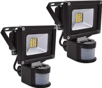 Greenmigo 2x20W LED Fluter mit Bewegungsmelder Flutlichtstrahler warmweiss/warmweiß Strahler Scheinwerfer LED Flutlicht Außenstrahler Wasserdicht IP65