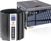 QUEST Sichtschutz PVC, Sichtschutzstreifen für Doppelstabmatten für Garten und Balkon, UV-beständig, 900 g/m2 Anthrazit RAL7016, 5 x 2,525 m