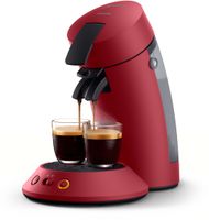 Philips Senseo® Original Plus Kaffee Pad Maschine, Kaffeestärkewahl, Kaffee Boost, aus recyceltem Plastik, Rot (CSA210/90)