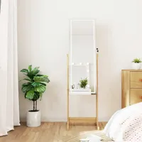 Schmuckschrank mit Spiegel & LED-Beleuchtung Freistehend