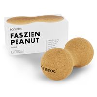 Kintex Kork Faszien-Peanut, 13,5 cm x 6,5 cm, Faszienrolle Doppelkugel