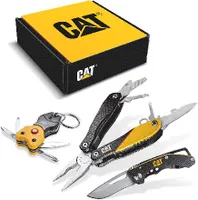 Caterpillar Werkzeuge - Geschenk-Multifunktionsset, Messer, Zange und Schlüsselbund CT240192