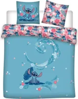 Aymax posteľná bielizeň Stitch 240 x 220 cm, 100 % polyester-bavlna, obliečka na prikrývku pre manželskú posteľ + 2 obliečky na vankúš 65 x 65 cm