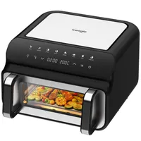 Pizzaofen AGT10001A 2000W Elektrischer Pizzaofen mit 26cm Pizzapfanne, Pizzamaker, Pizzastein mit Temperatureinstellung