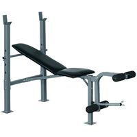 HOMCOM multi tréningová lavička lavička so šikmou lavičkou posilňovacia stanica fitness fitness vybavenie oceľ (model 2)
