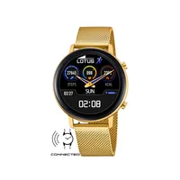 Lotus Smartwatch Sportuhr Edelstahlband golden 50041/1