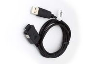 vhbw USB Datenkabel kompatibel mit Samsung SGH D508, SGH D500e, SGH D600, SGH D500, SGH E350, SGH E340, SGH E358, SGH E350e Handy - schwarz 100cm