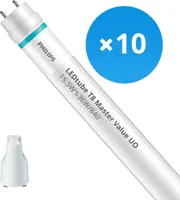 Mehrfachpackung 10x Philips LED Röhre T8 MASTER Value (EM/Mains) Ultra Output 15.5W 2500lm - 840 Kaltweiß | 120cm - Ersatz für 36W